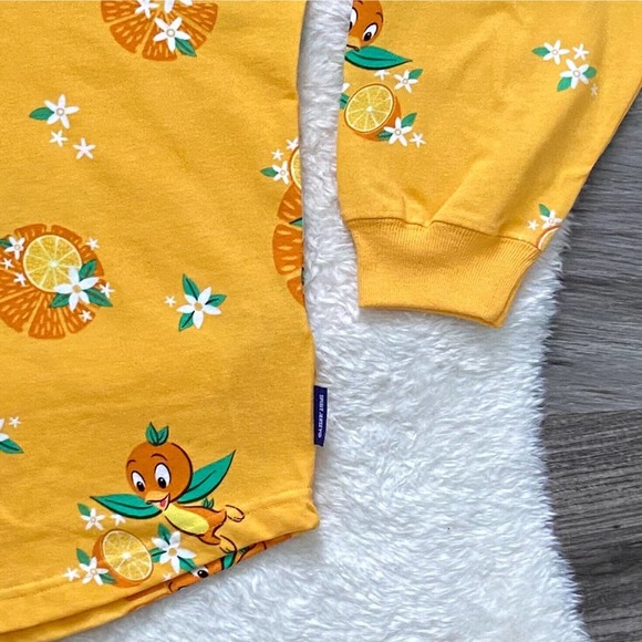Disney Parks Spirit Jersey Original Orange Bird Flower Garden Festival Large New - Picture 7 of 11